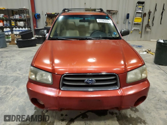 2004 Subaru Forester XS with VIN JF1SG65614H750007, listed as a Copart auction lot 57706355 with 268,690 mi miles and Clean title. Bid and sale history available at DreamBid. Image 5.