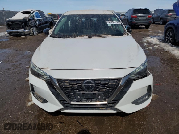 2021 Nissan Sentra SR with VIN 3N1AB8DV0MY288944, listed as a Copart auction lot 49735655 with 52,465 mi miles and Salvage Title. Bid and sale history available at carsss.com. Image 5.