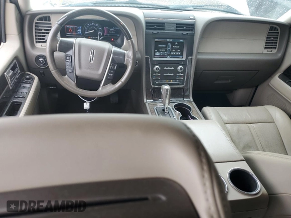 2015 Lincoln Navigator z VIN 5LMJJ3HT1FEJ03496, wystawiony jako Copart lot #77615394 z przebiegiem 118 636 mil mil oraz Szkoda całkowita • Salvage title. Historia ofert i sprzedaży dostępna na DreamBid. Obrazek 8.