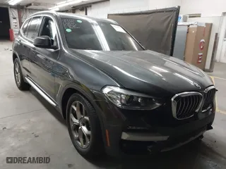 2020 BMW X3 sDrive30i with VIN 5UXTY3C05L9D14540, listed as a IAAI auction lot 41513178 with 58,229 mi miles. Bid and sale history available at carsss.com. Image 1.