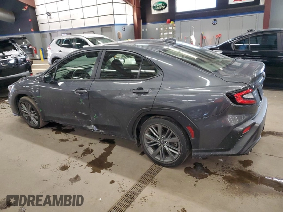 2023 Subaru WRX with VIN JF1VBAA61P9806420, listed as a Copart auction lot 42436265 with 19,248 mi miles and Salvage title. Bid and sale history available at DreamBid. Image 2.