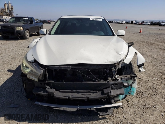 2017 Infiniti Q50 Premium with VIN JN1EV7AP8HM741726, listed as a Copart auction lot 60246915 with 124,696 mi miles and Salvage title. Bid and sale history available at DreamBid. Image 5.