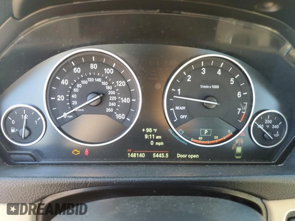 2014 BMW 3 Series 328i xDrive with VIN WBA3B5C51EF958576, listed as a Copart auction lot 62089375 with 148,140 mi miles and Salvage title. Bid and sale history available at DreamBid. Image 9.