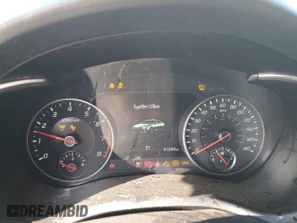 2022 Kia Stinger GT2 with VIN KNAE55LC6N6112488, listed as a Copart auction lot 84086904 with 31,244 mi miles and Salvage Title. Bid and sale history available at DreamBid. Image 9.