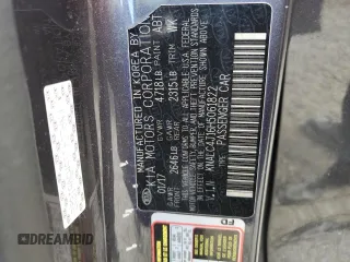 2017 Kia Cadenza Technology with VIN KNALC4J16H5061822, listed as a Copart auction lot 84995124 with 0 mi miles and Salvage Title. Bid and sale history available at carsss.com. Image 13.