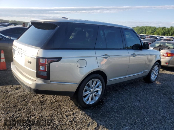 2014 Land Rover Range Rover HSE with VIN SALGS2WF8EA164266, listed as a Copart auction lot 57962545 with 105,622 mi miles and Salvage title. Bid and sale history available at DreamBid. Image 3.