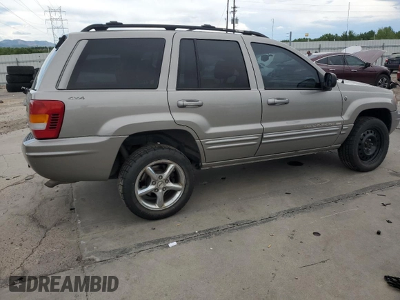 2001 Jeep Grand Cherokee Limited with VIN 1J4GW58N91C653866, listed as a Copart auction lot 58546895 with 159,661 mi miles and Salvage title. Bid and sale history available at DreamBid. Image 3.