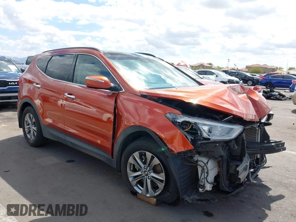 2014 Hyundai Santa Fe z VIN 5XYZUDLB4EG138898, wystawiony jako IAAI lot #42196491 z przebiegiem Nie podano mil oraz . Historia ofert i sprzedaży dostępna na DreamBid. Obrazek 1.