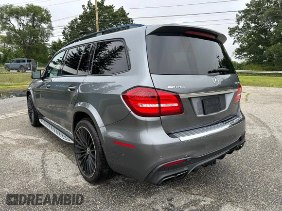 2019 Mercedes-Benz GLS 63 AMG with VIN 4JGDF7FE8KB219514, listed as a Copart auction lot 63533595 with 206,276 mi miles and Clean title. Bid and sale history available at DreamBid. Image 3.