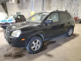 2008 Hyundai Tucson GLS with VIN KM8JM12BX8U873512, listed as a Copart auction lot 53549345 with 125,455 mi miles and Salvage Title. Bid and sale history available at carsss.com. Image 1.