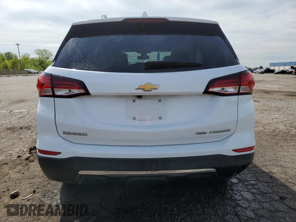 2023 Chevrolet Equinox Premier z VIN 3GNAXXEG7PL241735, wystawiony jako Copart lot #56639855 z przebiegiem 57 654 mil mil oraz Szkoda całkowita • Salvage title. Historia ofert i sprzedaży dostępna na DreamBid. Obrazek 6.