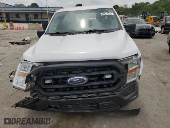 2021 Ford F-150 XL with VIN 1FTEX1CB8MKD88951, listed as a Copart auction lot 64674024 with 100,886 mi miles and Salvage title. Bid and sale history available at DreamBid. Image 5.