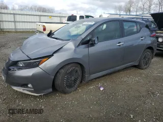 2024 Nissan LEAF SV PLUS with VIN 1N4CZ1CV0RC550736, listed as a Copart auction lot 47863775 with 7,423 mi miles and Salvage Title. Bid and sale history available at carsss.com. Image 1.