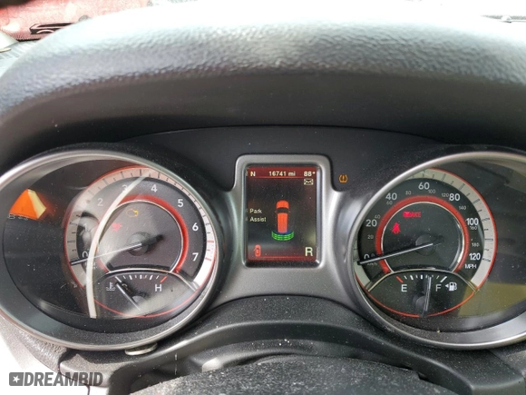2020 Dodge Journey Crossroad with VIN 3C4PDCGB2LT259401, listed as a Copart auction lot 45880165 with 16,741 mi miles and Salvage Title. Bid and sale history available at carsss.com. Image 9.