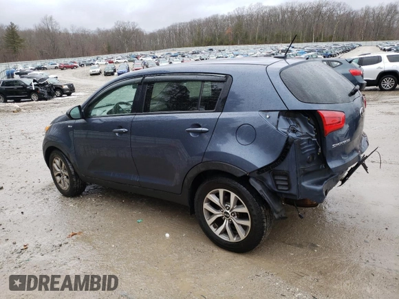 2016 Kia Sportage LX with VIN KNDPBCAC2G7836252, listed as a Copart auction lot 47269955 with 138,347 mi miles and Salvage Title. Bid and sale history available at carsss.com. Image 2.
