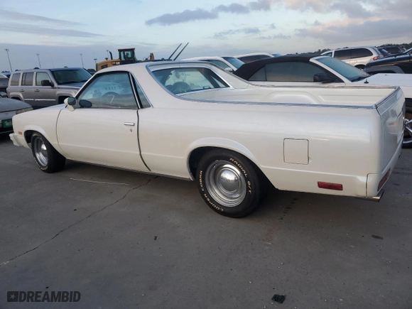1984 Chevrolet El Camino with VIN 1GCCW80H6ER150486, listed as a Copart auction lot 76031834 with NaN miles and Salvage Title. Bid and sale history available at carsss.com. Image 2.