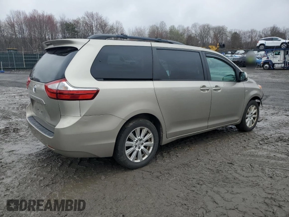 2017 Toyota Sienna LE with VIN 5TDJZ3DC8HS149992, listed as a Copart auction lot 51878725 with 90,299 mi miles and Salvage title. Bid and sale history available at DreamBid. Image 3.