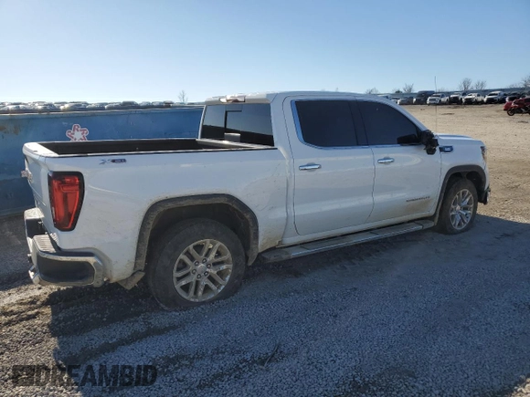 2021 GMC Sierra 1500 Limited SLT with VIN 1GTU9DET1MZ192192, listed as a Copart auction lot 83415564 with 80,323 mi miles and Salvage Title. Bid and sale history available at carsss.com. Image 3.