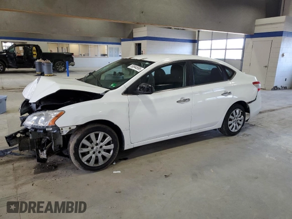 2015 Nissan Sentra SV with VIN 3N1AB7AP6FY353847, listed as a Copart auction lot 50944595 with 117,176 mi miles and Salvage Title. Bid and sale history available at carsss.com. Image 1.