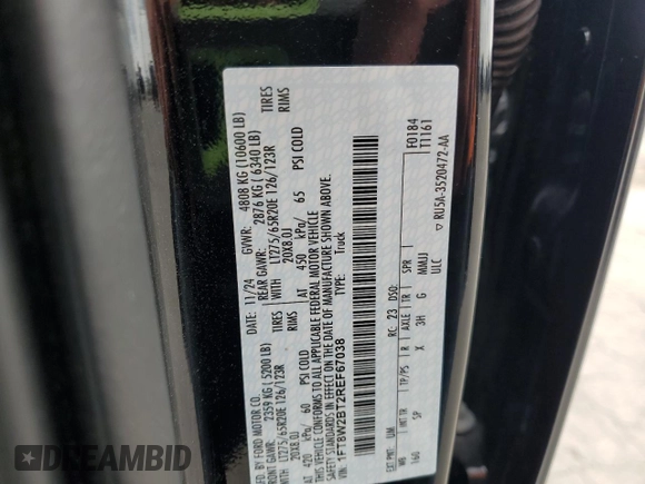 2024 Ford F-250 XL z VIN 1FT8W2BT2REF67038, wystawiony jako Copart lot #54404095 z przebiegiem 10 115 mil mil oraz Szkoda całkowita • Salvage title. Historia ofert i sprzedaży dostępna na DreamBid. Obrazek 13.