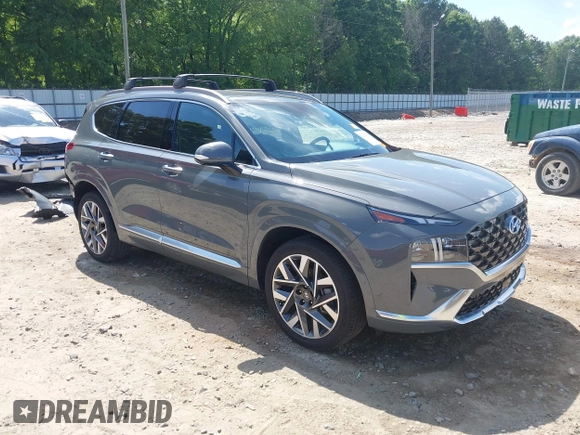 2023 Hyundai Santa Fe Calligraphy with VIN 5NMS54ALXPH633514, listed as a IAAI auction lot 42238114 with 12,969 mi miles and . Bid and sale history available at DreamBid. Image 1.