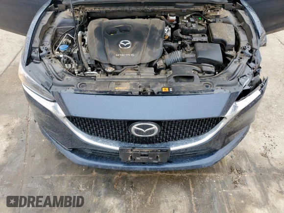 2021 Mazda 6 Sport with VIN JM1GL1UM6M1619582, listed as a Copart auction lot 45789555 with 85,652 mi miles and Salvage Title. Bid and sale history available at carsss.com. Image 12.