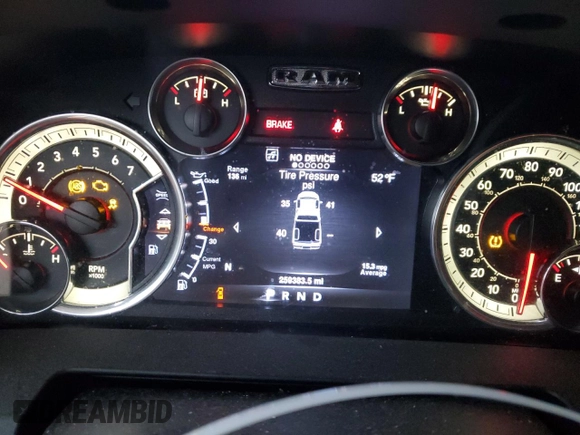 2016 Ram 1500 Sport with VIN 1C6RR6MT1GS297970, listed as a Copart auction lot 44864315 with 259,383 mi miles and Salvage Title. Bid and sale history available at carsss.com. Image 9.