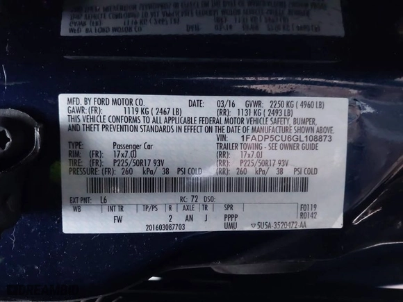 2016 Ford C-Max Energi SEL with VIN 1FADP5CU6GL108873, listed as a IAAI auction lot 41744658 with 1 mi miles. Bid and sale history available at carsss.com. Image 9.