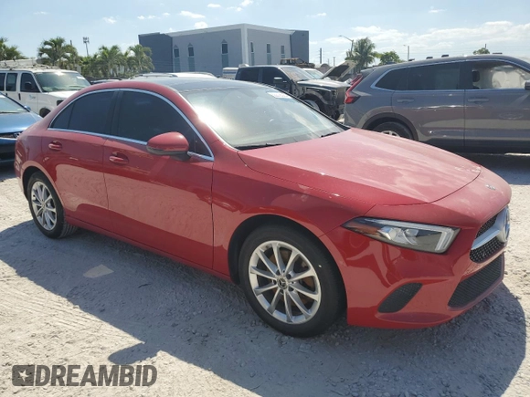 2019 Mercedes-Benz A 220 with VIN WDD3G4EB8KW027205, listed as a Copart auction lot 53318525 with Not Provided miles and Salvage Title. Bid and sale history available at DreamBid. Image 4.