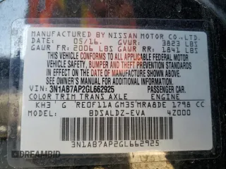 2016 Nissan Sentra S with VIN 3N1AB7AP2GL662925, listed as a Copart auction lot 49418055 with 143,851 mi miles and Salvage Title. Bid and sale history available at carsss.com. Image 12.