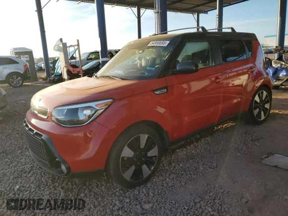 2016 Kia Soul + z VIN KNDJP3A55G7307354, wystawiony jako Copart lot #54958695 z przebiegiem 72 202 mil mil oraz Szkoda całkowita • Salvage title. Historia ofert i sprzedaży dostępna na DreamBid. Obrazek 1.