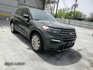 2022 Ford Explorer King Ranch with VIN 1FM5K7LC4NGC46302, listed as a Copart auction lot 49409195 with 33,300 mi miles and Salvage Title. Bid and sale history available at carsss.com. Image 11.