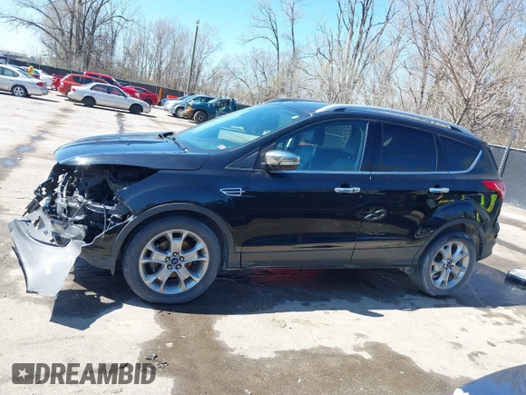 2014 Ford Escape Titanium with VIN 1FMCU0JX1EUE12260, listed as a IAAI auction lot 41826246 with 178,532 mi miles. Bid and sale history available at carsss.com. Image 13.