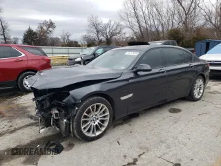 2013 BMW 7 Series 750Li with VIN WBAYE8C5XDD131670, listed as a Copart auction lot 44217435 with 80,122 mi miles and Salvage title. Bid and sale history available at DreamBid. Image 1.