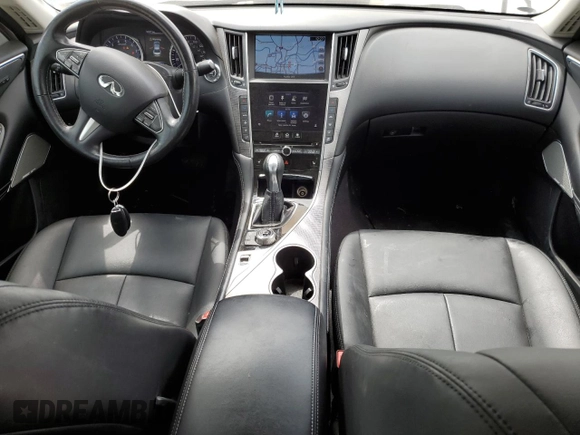 2017 Infiniti Q50 Signature Edition z VIN JN1EV7AR0HM830515, wystawiony jako Copart lot #53435825 z przebiegiem 66 994 mil mil oraz Szkoda całkowita • Salvage title. Historia ofert i sprzedaży dostępna na DreamBid. Obrazek 8.