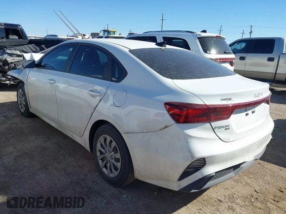 2023 Kia Forte LXS with VIN 3KPF24AD8PE646241, listed as a IAAI auction lot 41720577 with 27,413 mi miles. Bid and sale history available at carsss.com. Image 3.
