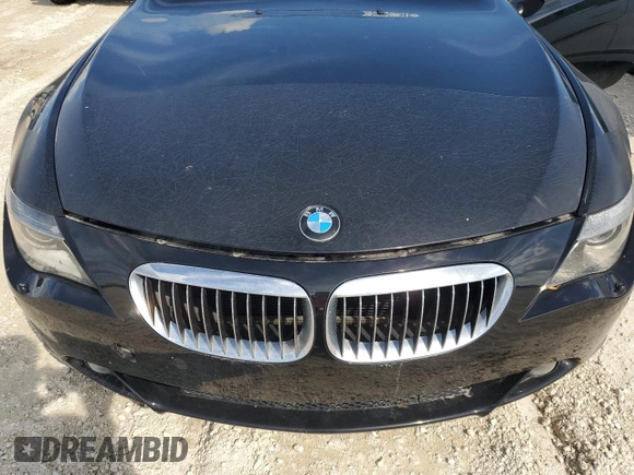 2007 BMW 6 Series 650i with VIN WBAEK135X7CN81963, listed as a Copart auction lot 73875324 with 0 mi miles and Salvage Title. Bid and sale history available at carsss.com. Image 11.
