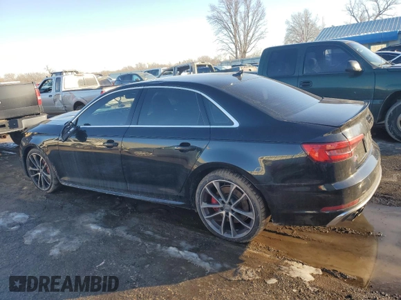 2018 Audi S4 Prestige z VIN WAUC4AF40JA002051, wystawiony jako Copart lot #89079165 z przebiegiem 94 364 mil mil oraz Szkoda całkowita • Salvage title. Historia ofert i sprzedaży dostępna na DreamBid. Obrazek 2.