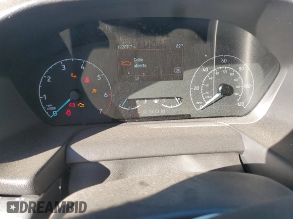 2024 Ford Transit Cargo with VIN 1FTRU8XG8RKA15196, listed as a Copart auction lot 84198984 with 12,267 mi miles and Salvage Title. Bid and sale history available at DreamBid. Image 9.