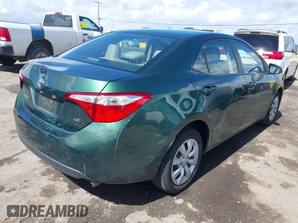 2015 Toyota Corolla L z VIN 5YFBURHE1FP331590, wystawiony jako IAAI lot #41827268 z przebiegiem 82 457 mil mil oraz . Historia ofert i sprzedaży dostępna na DreamBid. Obrazek 4.