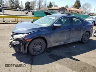 2018 Honda Civic Sedan LX with VIN 19XFC2F55JE014954, listed as a Copart auction lot 50823025 with 0 mi miles and Salvage Title. Bid and sale history available at carsss.com. Image 1.