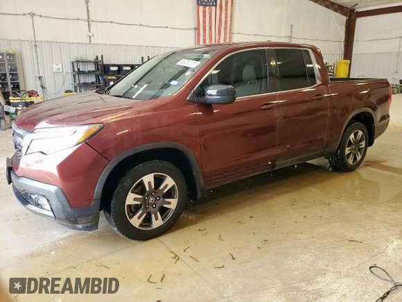 2017 Honda Ridgeline RTL with VIN 5FPYK2F51HB003649, listed as a Copart auction lot 61043865 with 75,453 mi miles and Clean title. Bid and sale history available at DreamBid. Image 1.