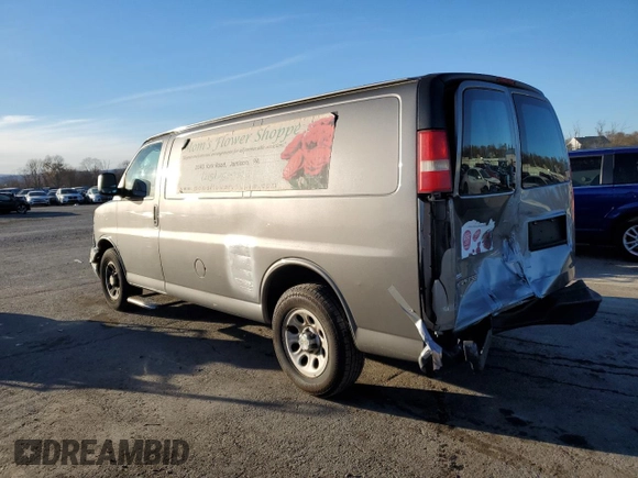 2010 Chevrolet Express Cargo Van with VIN 1GCUGADX5A1178833, listed as a Copart auction lot 80283744 with 142,960 mi miles and Salvage Title. Bid and sale history available at carsss.com. Image 2.