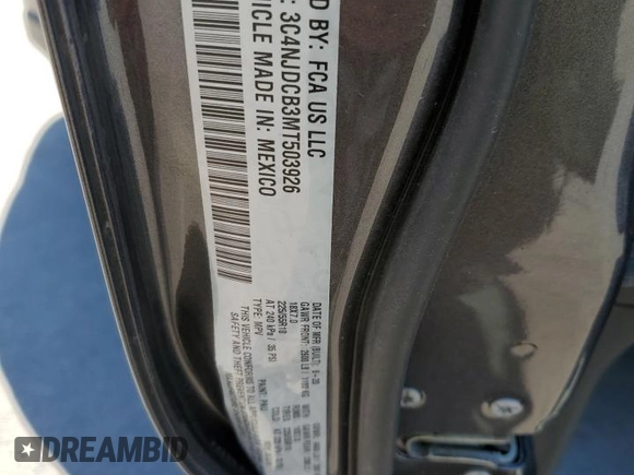 2021 Jeep Compass Limited с VIN 3C4NJDCB3MT503926, выставлен на аукционе Copart как лот 53056915 с пробегом 64 720 миль миль и Списание • Salvage title. История ставок и продаж доступна на DreamBid. Изображение 15.