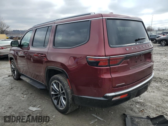 2022 Jeep Wagoneer Series II with VIN 1C4SJVBT0NS115915, listed as a Copart auction lot 44535495 with 25,437 mi miles and Clean title. Bid and sale history available at DreamBid. Image 2.