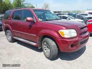2007 Toyota Sequoia SR5 with VIN 5TDZT34A87S295066, listed as a IAAI auction lot 42028697 with 1 mi miles. Bid and sale history available at carsss.com. Image 1.