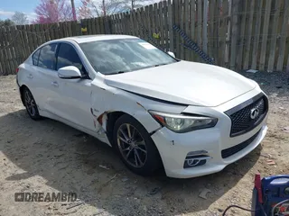 2017 Infiniti Q50 Premium with VIN JN1EV7AR6HM839042, listed as a IAAI auction lot 41923341 with 140,132 mi miles and . Bid and sale history available at carsss.com. Image 1.