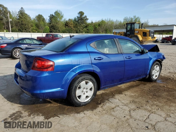 2012 Dodge Avenger SE with VIN 1C3CDZAB1CN242894, listed as a Copart auction lot 51501525 with 191,428 mi miles and Salvage Title. Bid and sale history available at carsss.com. Image 3.