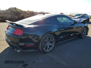 2021 Ford Mustang Mach 1 with VIN 1FA6P8R08M5555185, listed as a Copart auction lot 74855834 with 21,052 mi miles and Non Repairable. Bid and sale history available at carsss.com. Image 3.