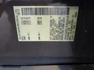 2014 Nissan Maxima 3.5 SV w/Premium Pkg with VIN 1N4AA5AP6EC430315, listed as a IAAI auction lot 41913968 with 84,065 mi miles. Bid and sale history available at carsss.com. Image 9.